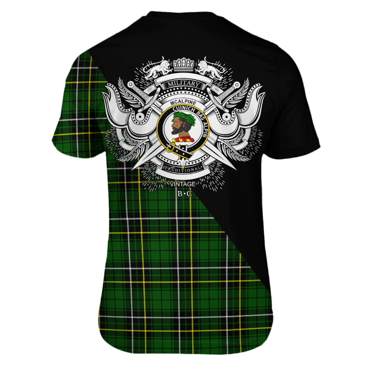 McAlpine Modern Tartan - Military T-Shirt