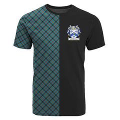 McCrimmon Ancient Tartan T-Shirt Half of Me - Cross Style