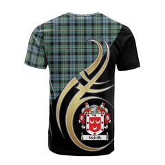 Melville Tartan Coat Of Arms T-shirt - Believe In Me Style