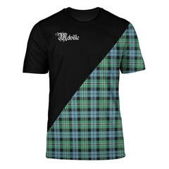 Melville Tartan Coat Of Arms - Military T-Shirt