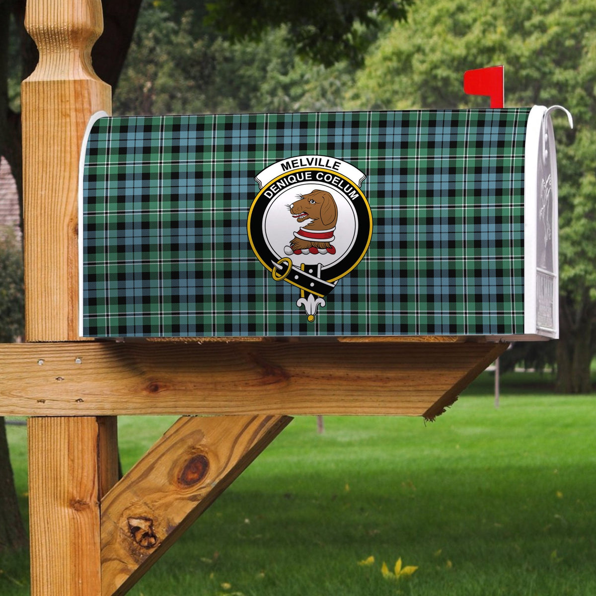 Melville Tartan Crest Mailbox