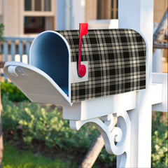 Menzies Black & White Ancient Tartan Crest Mailbox