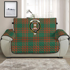 Menzies Green Ancient Tartan Crest Sofa Protector