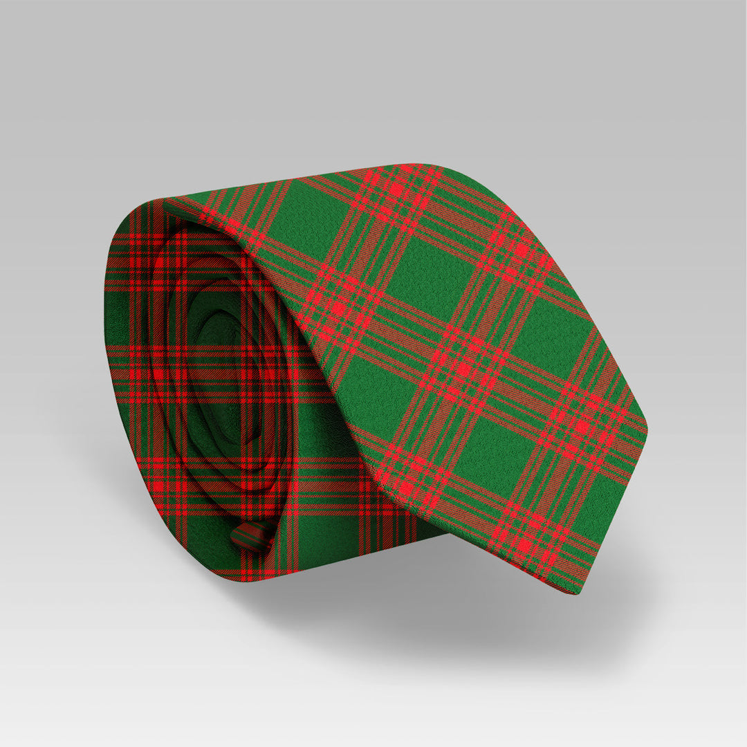 Menzies Green Modern Tartan Classic Tie