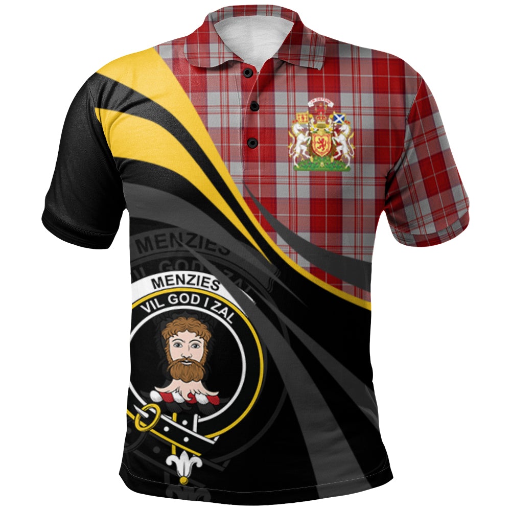 Menzies 04 Tartan Polo Shirt - Royal Coat Of Arms Style