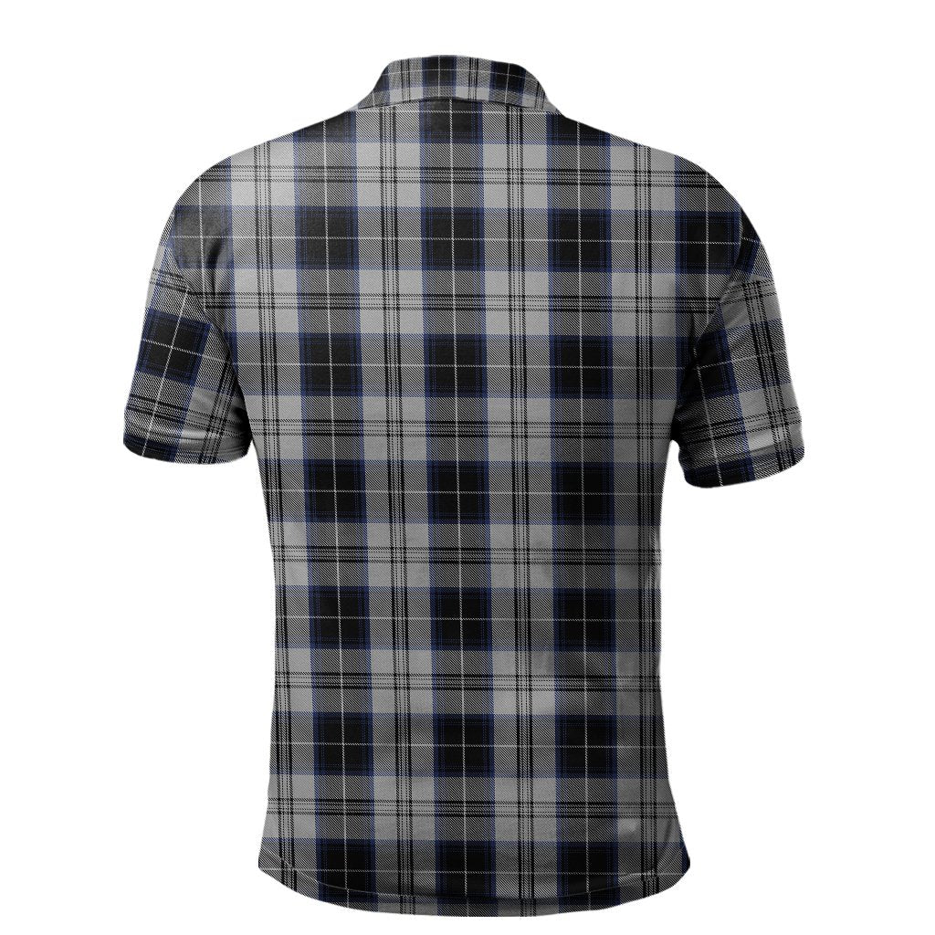 Menzies Black Dress Tartan Polo Shirt