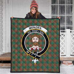 Menzies Green Ancient Tartan Quilt