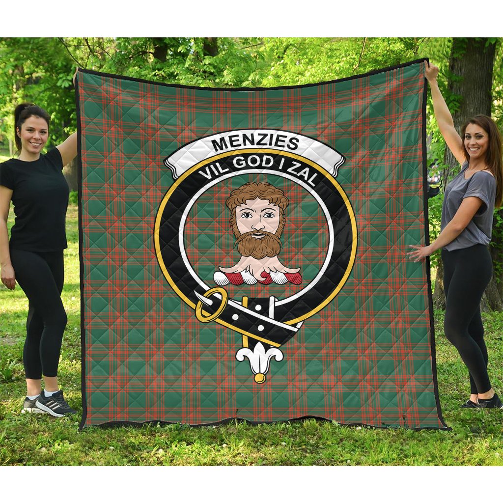 Menzies Green Ancient Tartan Quilt