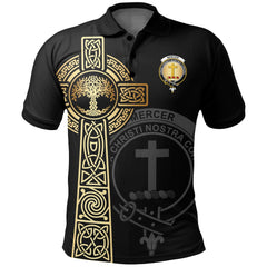 Mercer Clan Unisex Polo Shirt - Celtic Tree Of Life