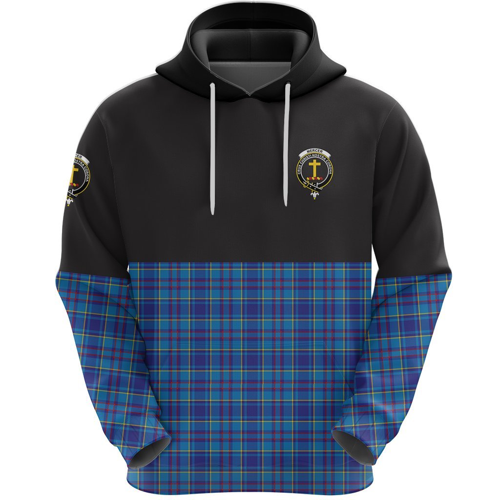 Mercer Modern Clan Half Of Tartan Hoodie
