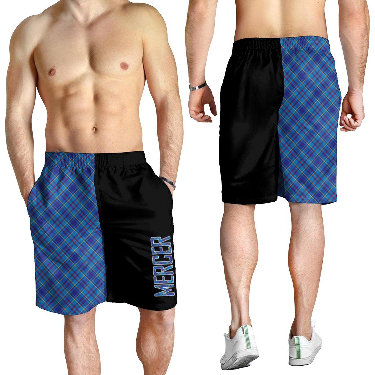 Mercer Modern Tartan Crest Men's Short - Cross Style