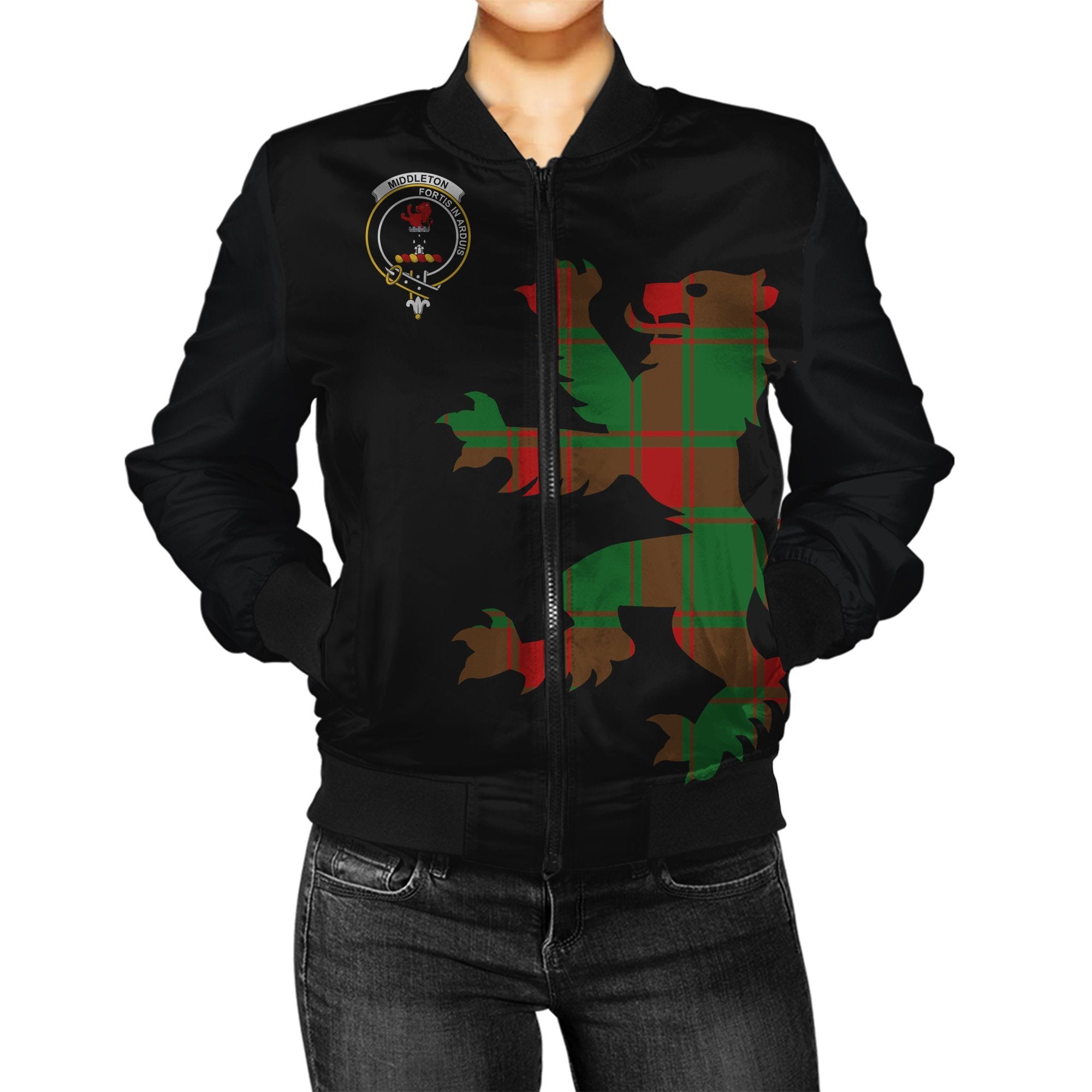 Middleton Tartan Bomber Jacket Lion & Thistle