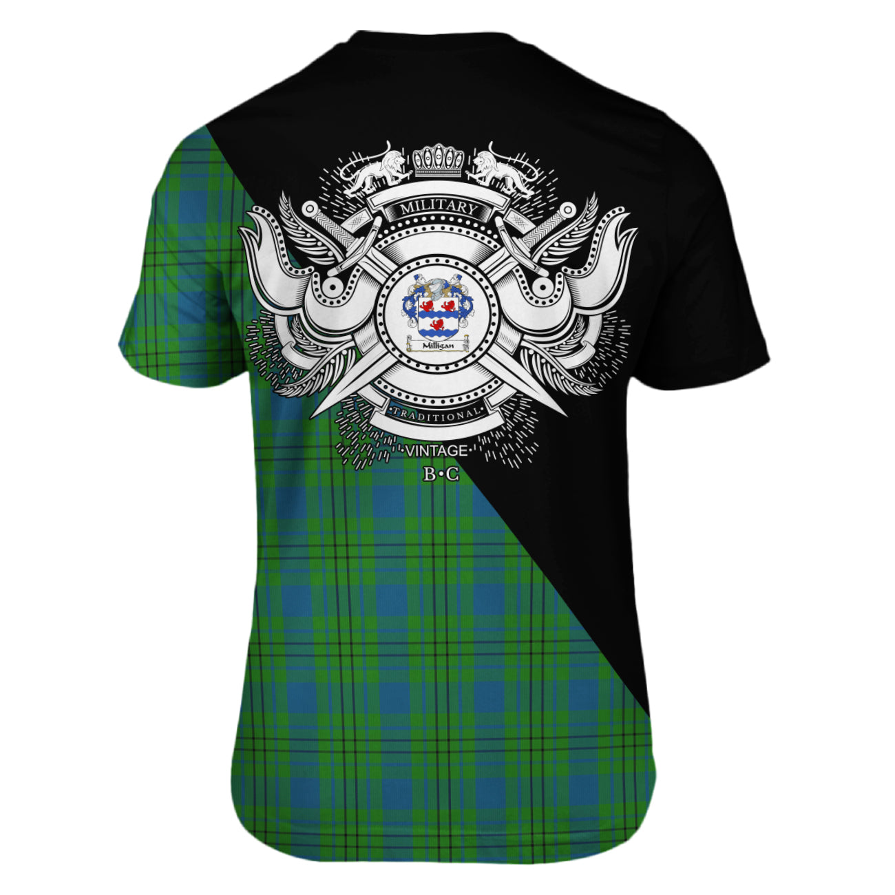 Milligan Tartan - Military T-Shirt