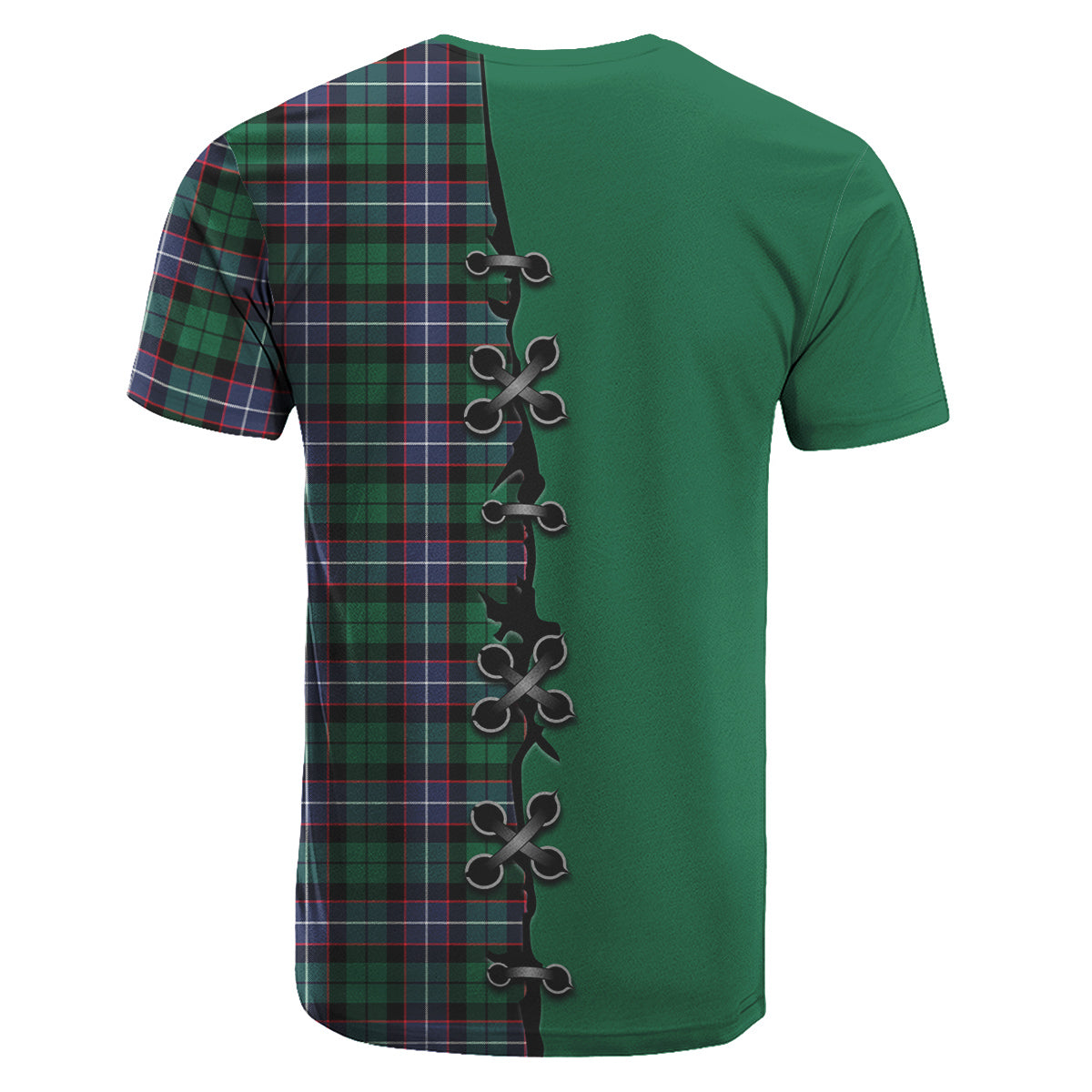 Mitchell Modern Tartan T-shirt - Lion Rampant And Celtic Thistle Style