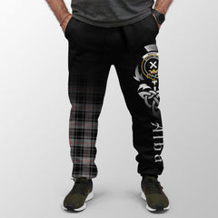 Moffat Modern Tartan Crest Jogger Sweatpants - Alba Celtic Style