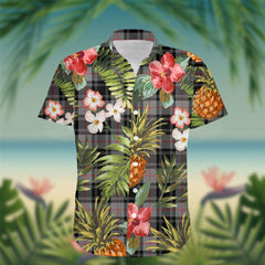 Moffat Tartan Hawaiian Shirt Hibiscus, Coconut, Parrot, Pineapple - Tropical Garden Shirt