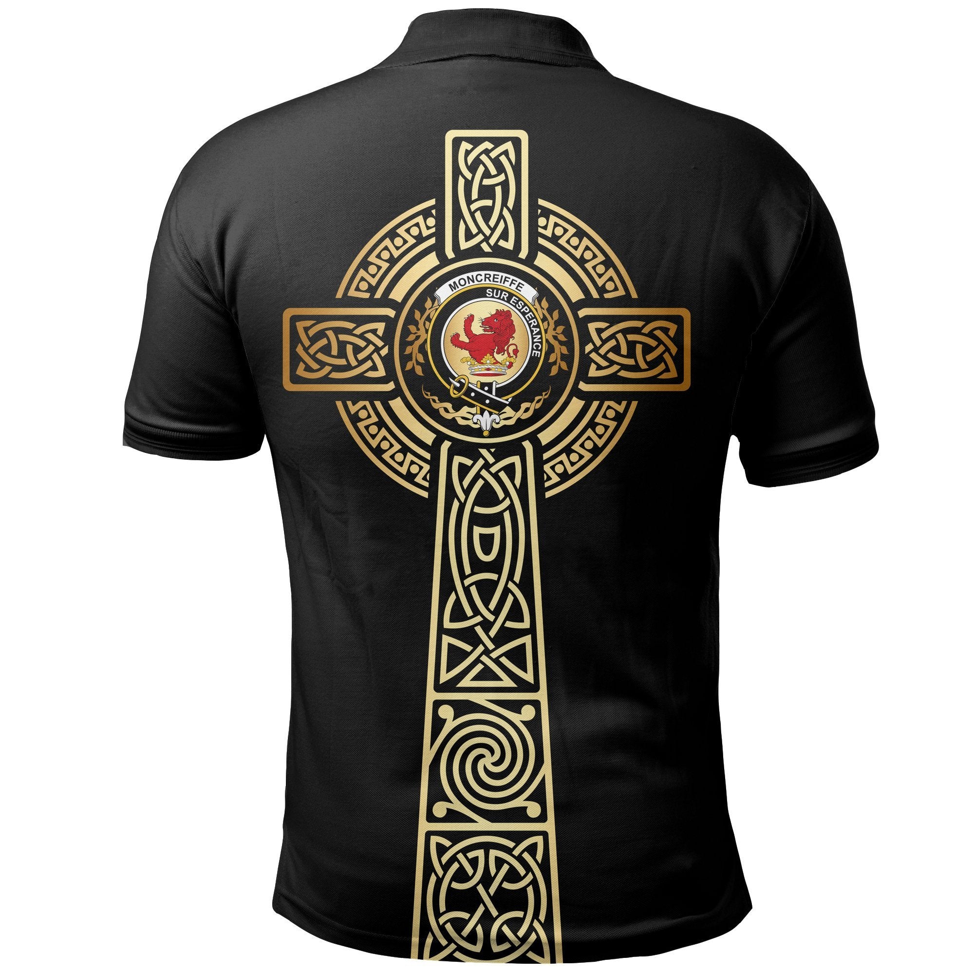 Moncreiffe (or Moncreiff) Clan Unisex Polo Shirt - Celtic Tree Of Life