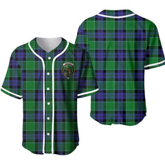 Monteith Tartan Unisex Baseball Jersey