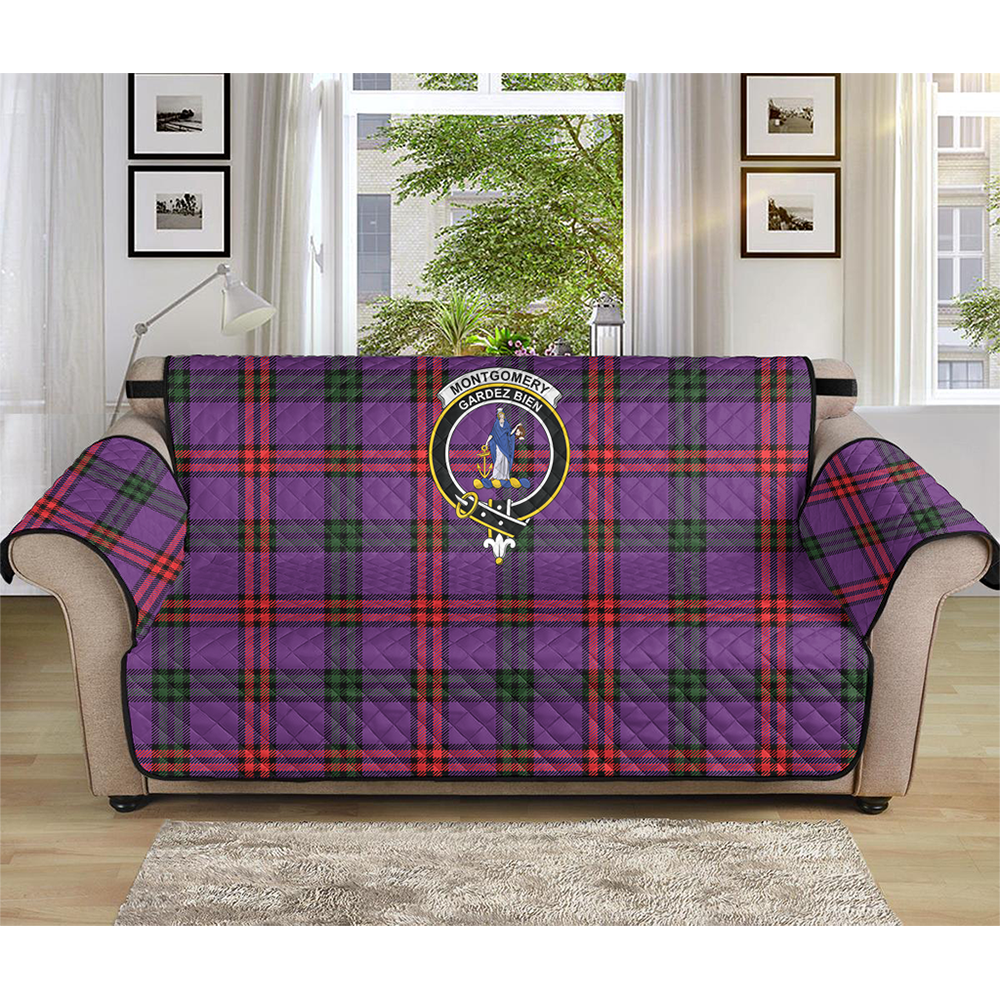 Montgomery Modern Tartan Crest Sofa Protector