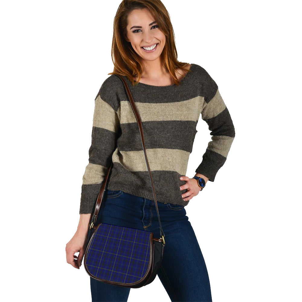 Moon 02 Tartan Saddle Handbags