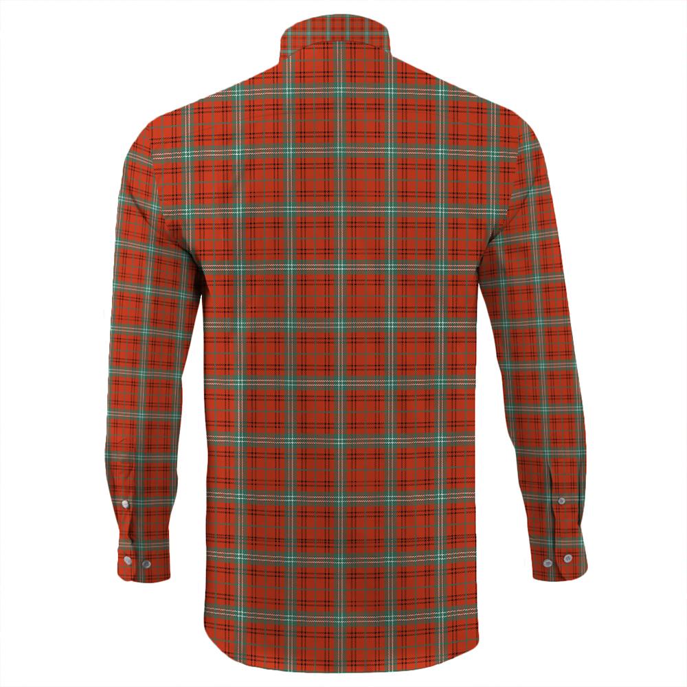 Morrison Red Ancient Tartan Long Sleeve Button Shirt