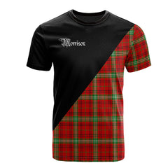 Morrison Red Modern Tartan - Military T-Shirt