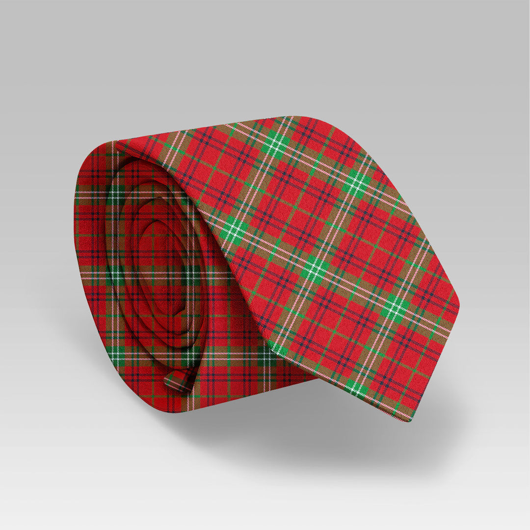 Morrison Red Modern Tartan Classic Tie