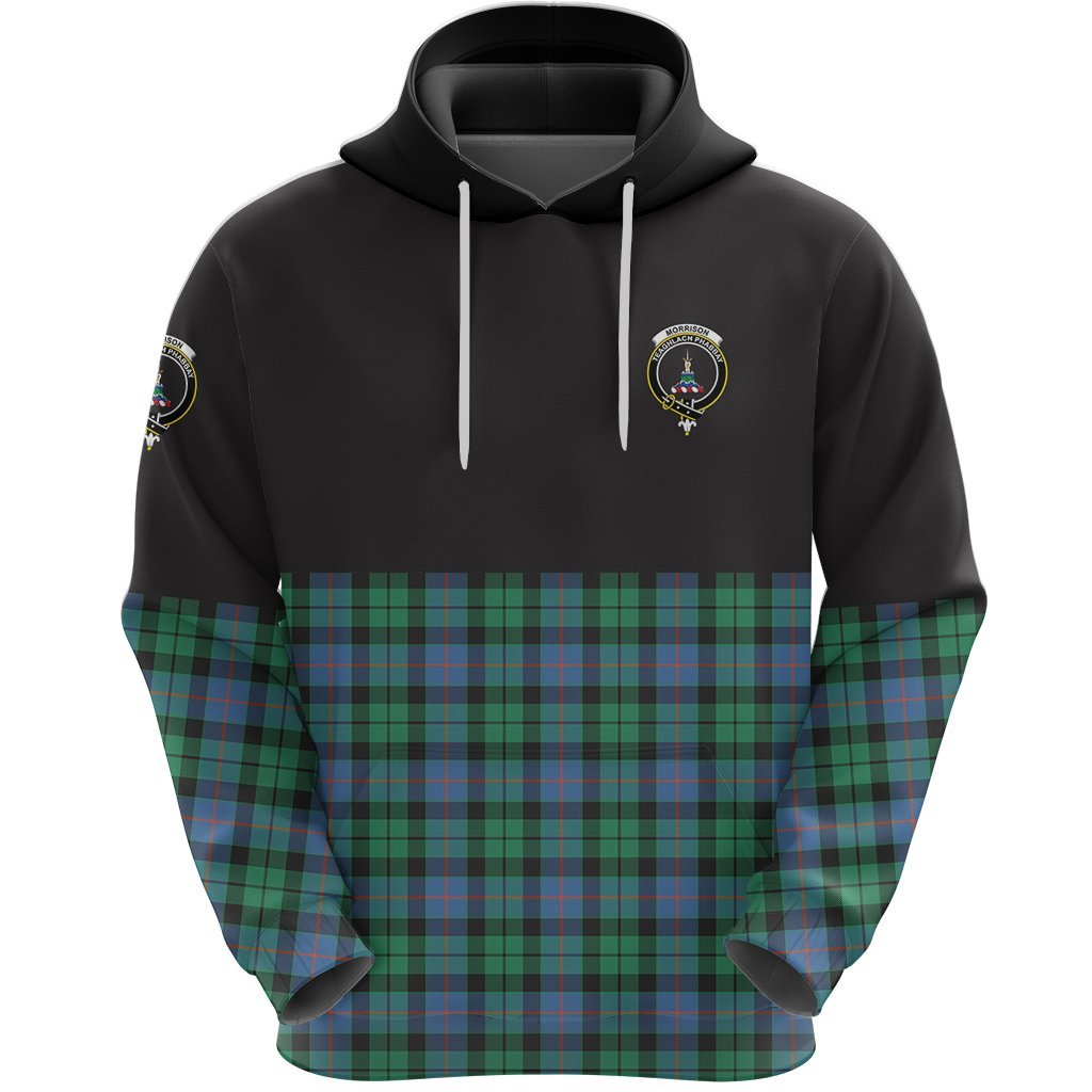 Morrison Ancient Clan Half Of Tartan Hoodie