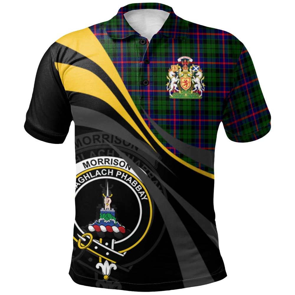 Morrison Modern Tartan Polo Shirt - Royal Coat Of Arms Style