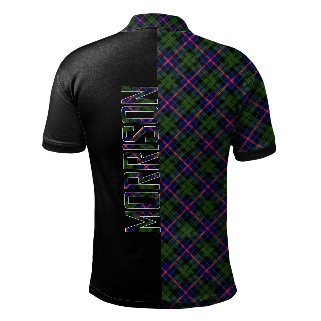 Morrison Modern Tartan Polo Shirt Half of Me - Cross Style