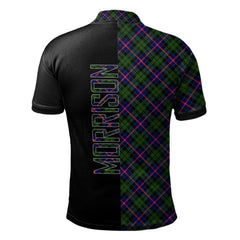 Morrison Modern Tartan Polo Shirt Half of Me - Cross Style