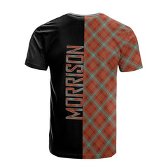 Morrison Red Ancient Tartan T-Shirt Half of Me - Cross Style