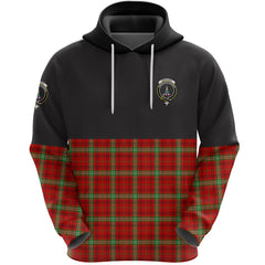 Morrison Red Modern Clan Half Of Tartan Hoodie