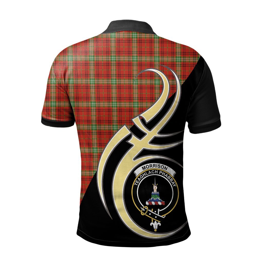 Morrison Red Modern Tartan Polo Shirt - Believe In Me Style