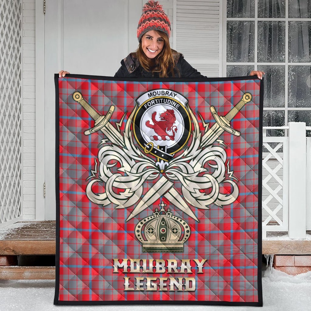 Moubray Tartan Crest Legend Gold Royal Premium Quilt