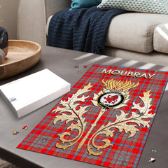 Moubray Tartan Crest Thistle Jigsaw Puzzles