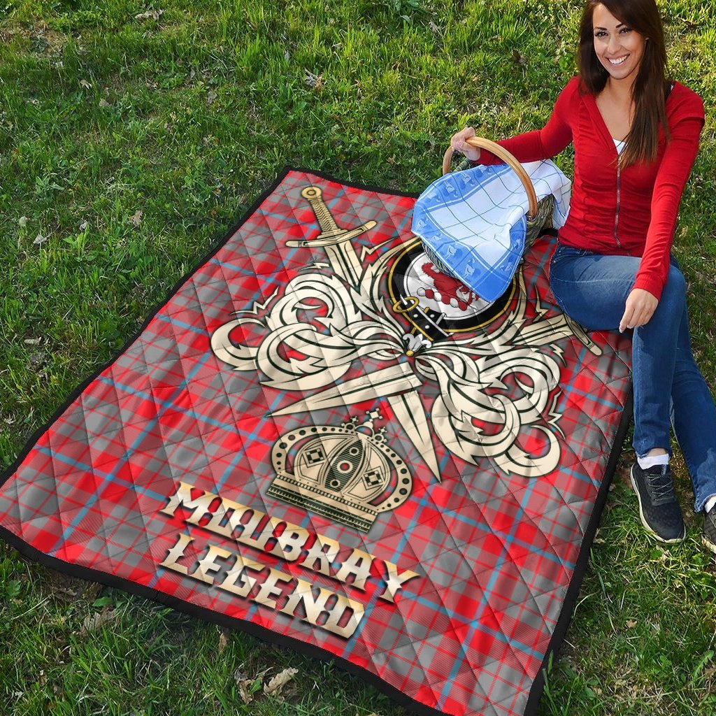 Moubray Tartan Crest Legend Gold Royal Premium Quilt