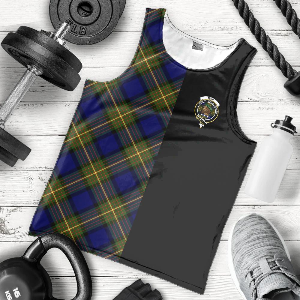 Muir Tartan Crest Men's Tank Top - Cross Style