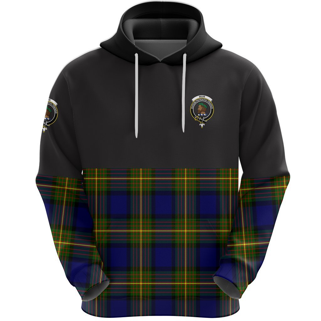 Muir Clan Half Of Tartan Hoodie