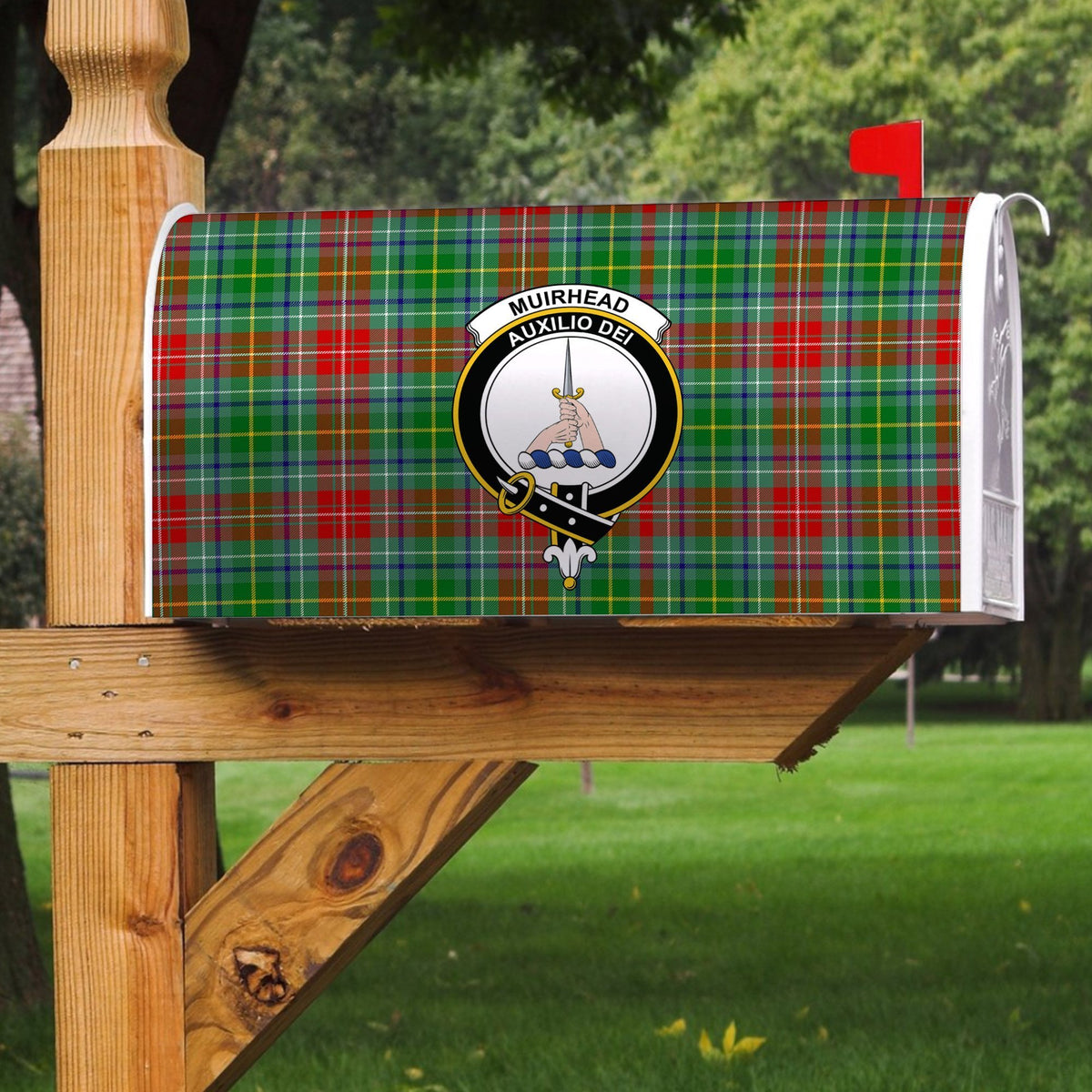 Muirhead Tartan Crest Mailbox