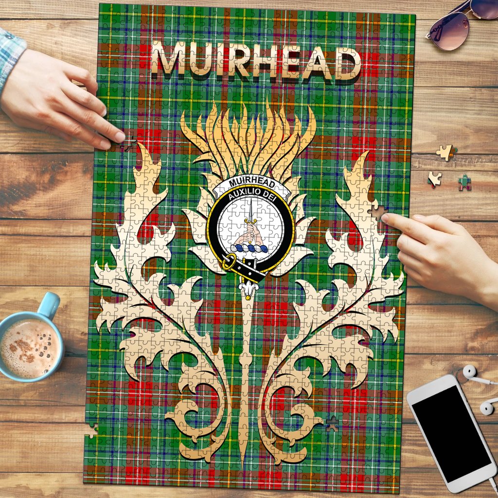 Muirhead Tartan Crest Thistle Jigsaw Puzzles