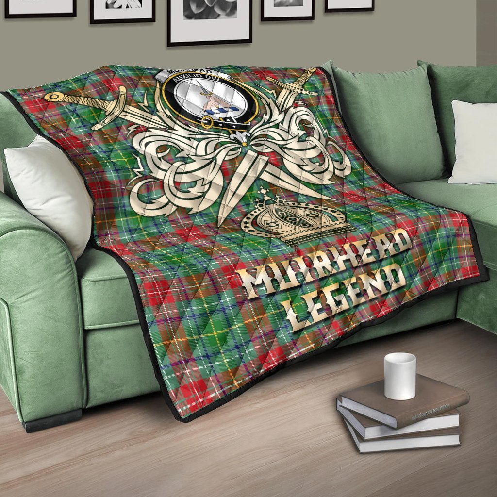 Muirhead Tartan Crest Legend Gold Royal Premium Quilt