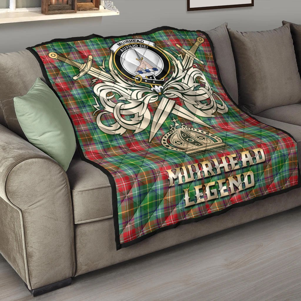 Muirhead Tartan Crest Legend Gold Royal Premium Quilt