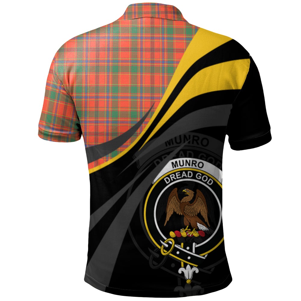 Munro Ancient Tartan Polo Shirt - Royal Coat Of Arms Style