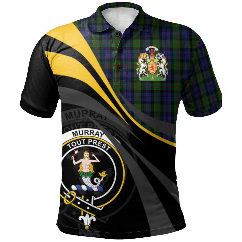 Murray 03 Tartan Polo Shirt - Royal Coat Of Arms Style