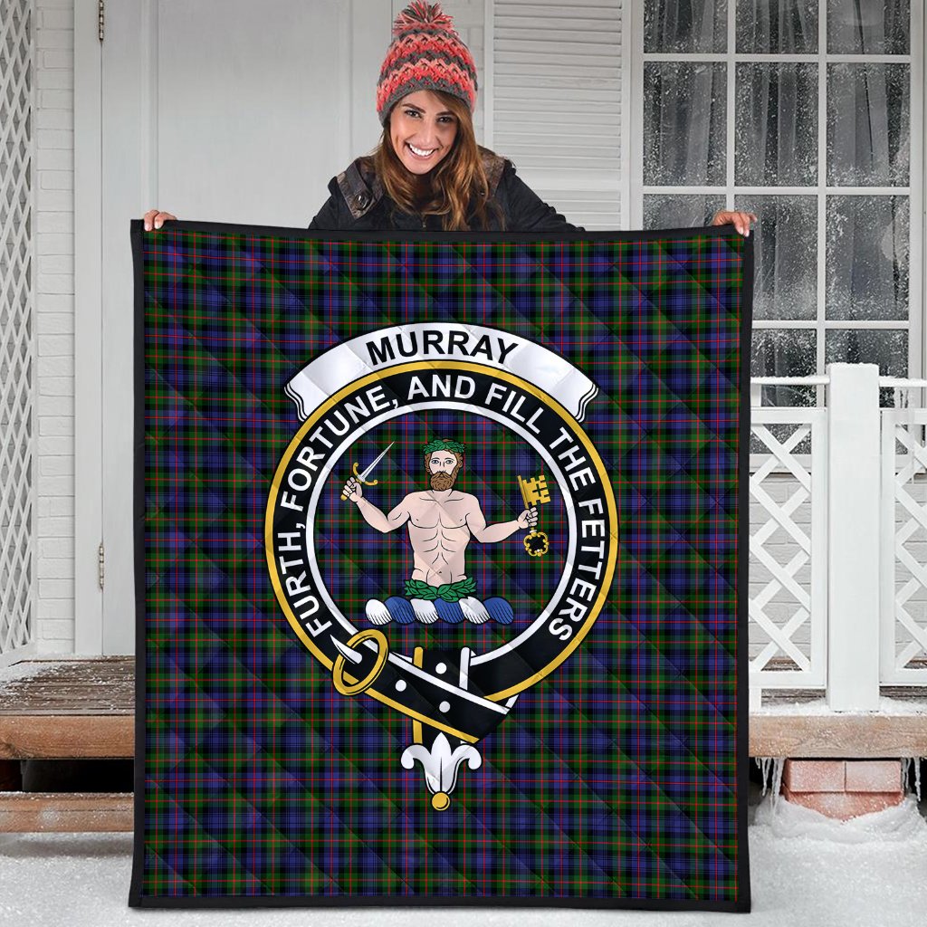 Murray of Atholl Modern Tartan Crest Quilt