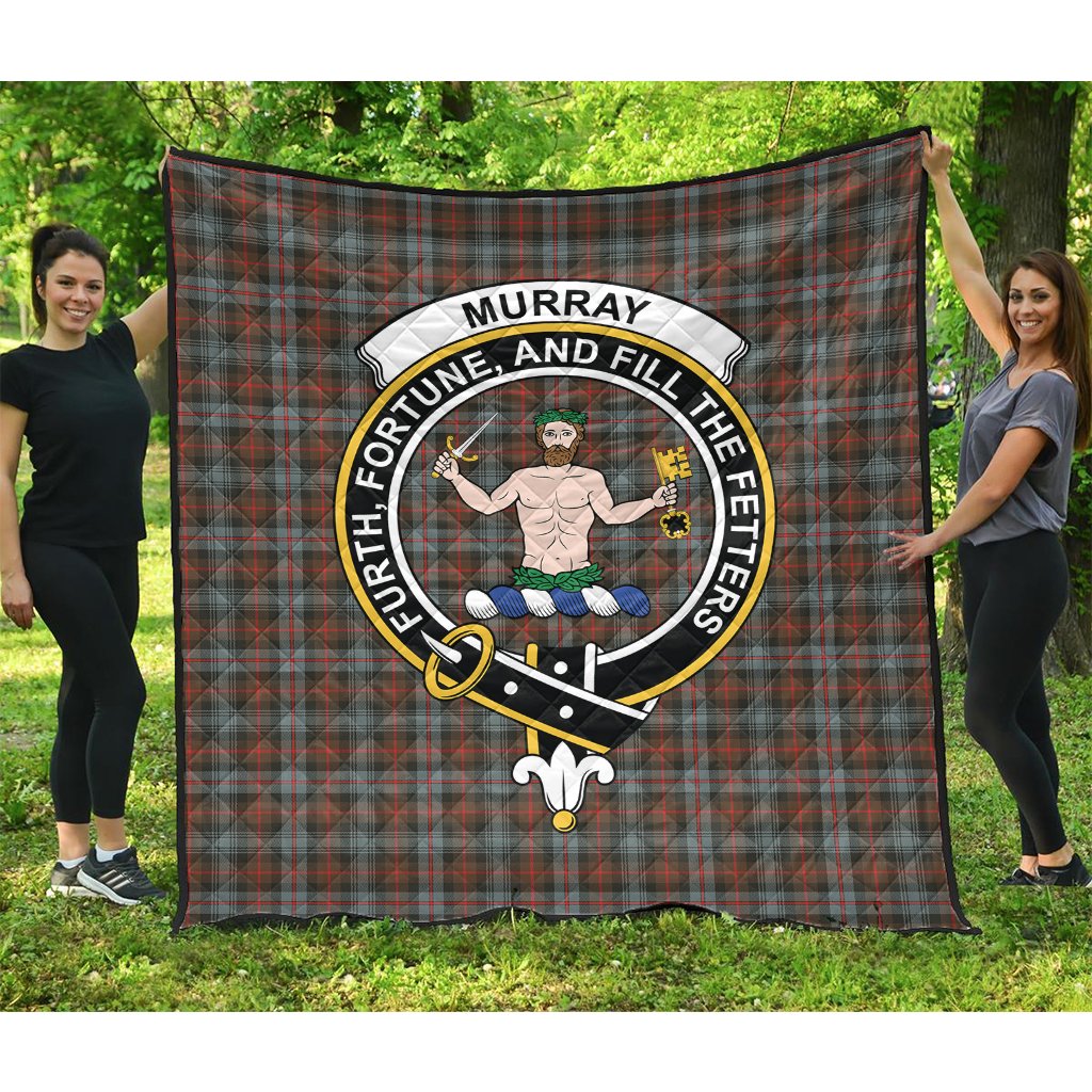 Murray of Atholl Weathered Tartan Crest Quilt