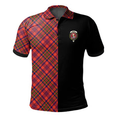 Murray of Tulloch Modern Tartan Polo Shirt Half of Me - Cross Style