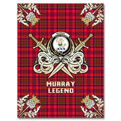 Murray of Tulloch Modern Tartan Gold Courage Symbol Blanket