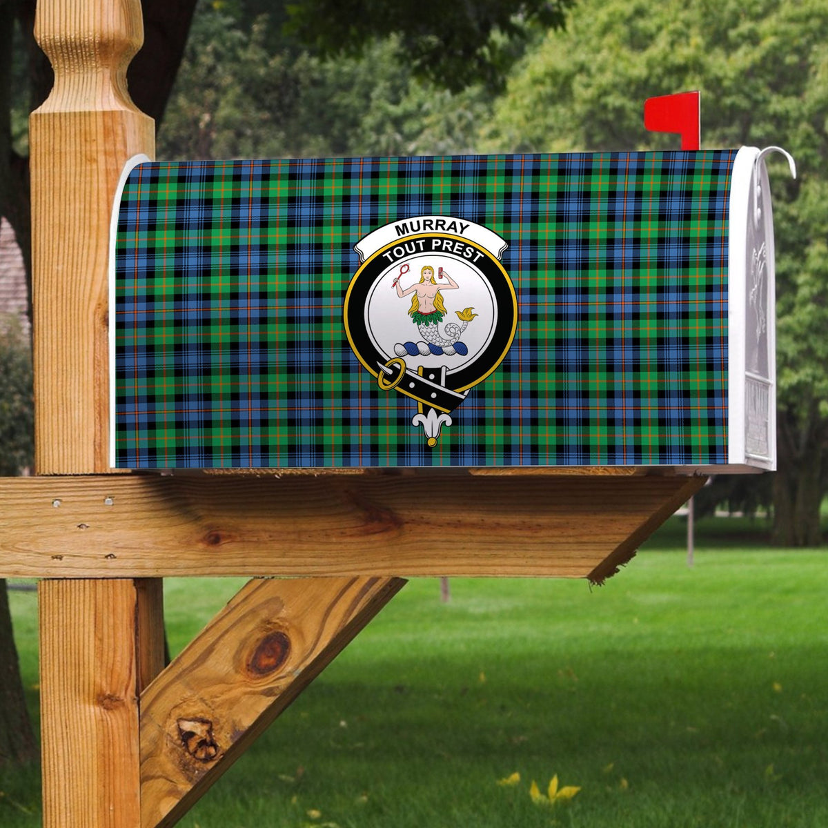 Murray Of Atholl Ancient Tartan Crest Mailbox